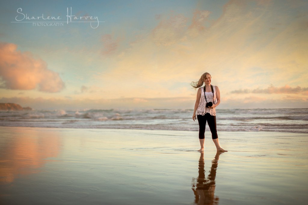 Sharlene Harvey Photographer at the beach